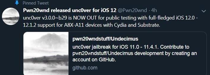 苹果iOS 12.0-12.1.2完整版越狱 苹果iOS 12.0-12.1.2完整版越狱