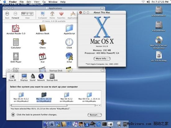 Mac OS X九岁生日快乐 历代图赏 Mac OS X九岁生日快乐 历代图赏
