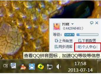 QQ中如何点亮QQ拼音输入法的图标