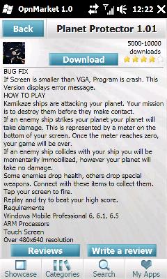 免费的Windows Mobile应用软件商店 -- OpnMarket 免费的Windows Mobile应用软件商店 -- OpnMarket