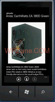 WP7版Google Reader开发者访谈 WP7版Google Reader开发者访谈