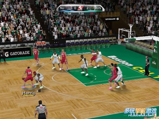 《NBA2K10》最高画质与最低画质对比图