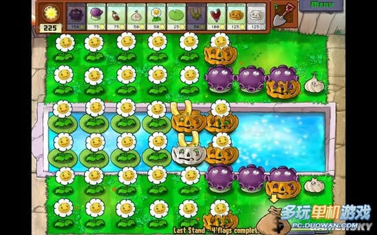 《植物大战僵尸》Last Stand 快速刷钱图