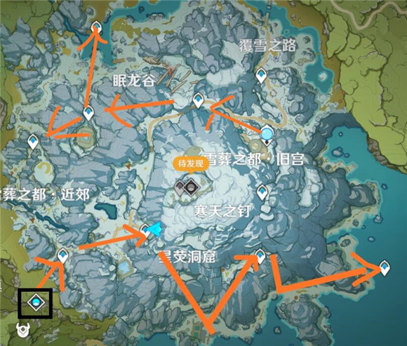 《原神》雪山锚点快速解锁路线攻略