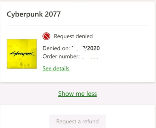 《赛博朋克2077》xbox退款流程