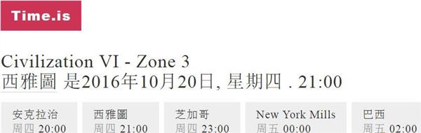 《文明6》各地区解锁时间一览