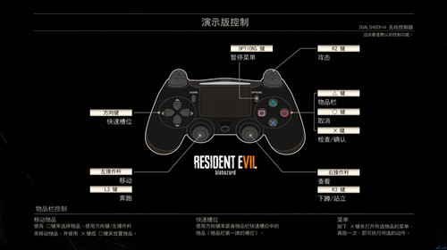 《生化危机7》按键操作方法图解说明