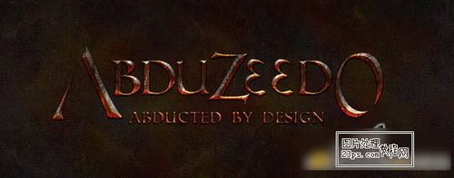 PS教程:PS制作欧洲中世纪复古文字特效 PS教程:PS制作欧洲中世纪复古文字特效