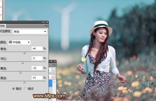 Photoshop�����⾰��ŮͼƬƯ����ů��ɫ