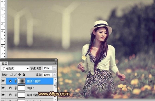 Photoshop�����⾰��ŮͼƬƯ����ů��ɫ