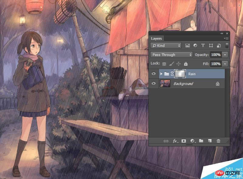 Photoshop制作动态下雨特效的3个简单实用方法