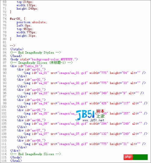 Photoshop做简单的xhtml+css网页(2)