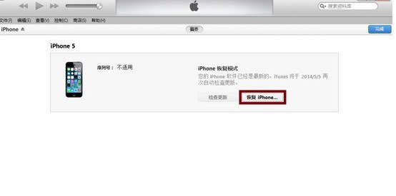 恢复iPhone