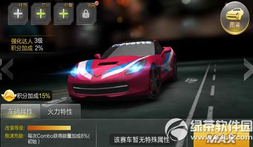 天天飞车科尔维特满级属性怎么样 科尔维特属性图介绍1