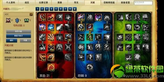 lol2014赛季adc天赋加点攻略图大全