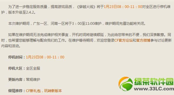 cf1月23日更新内容 版本升级至2.4.2