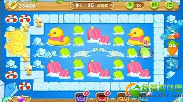 保卫萝卜2第42关攻略 第42关金萝卜攻略