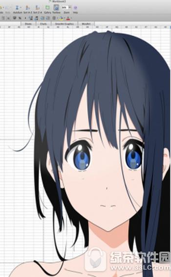 excel怎么绘画 excel画CG漫画图片教程