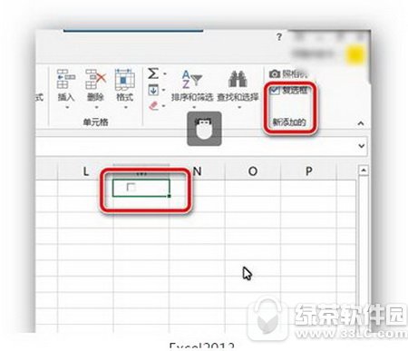 excel2013复选框设置图文教程 excel2013复选框怎么做4