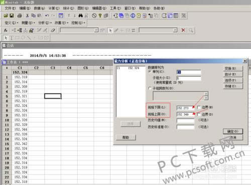 Minitab��ô����cpk��