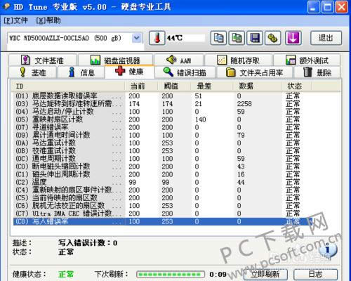 hdtune硬盘检测工具怎么看硬盘好坏?