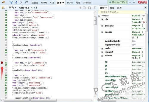 FireBug��ô����js��