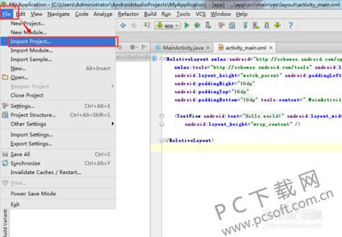Android Studio��ô���г���