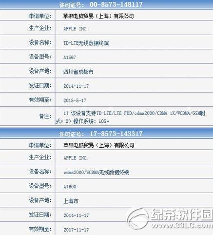 ipad air2 a1566/a1567/a1600区别:苹果ipad air2型号区别1