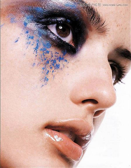 对广告人物肖像时尚大片磨皮调色的PS教程