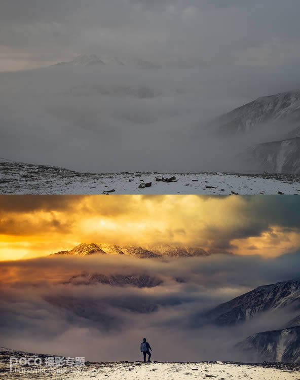 调出金黄唯美风景大片效果的PS修图教程