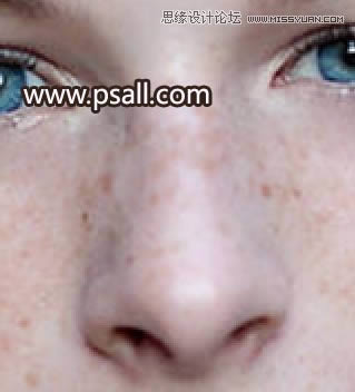 对雀斑女生头像照片磨皮处理的PS教程