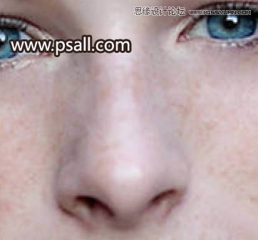 对雀斑女生头像照片磨皮处理的PS教程