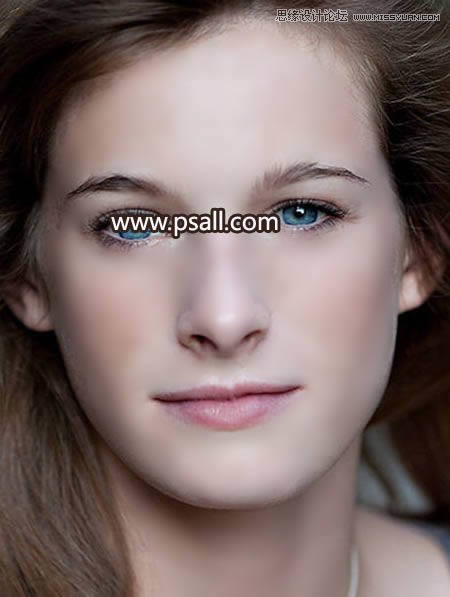 对雀斑女生头像照片磨皮处理的PS教程