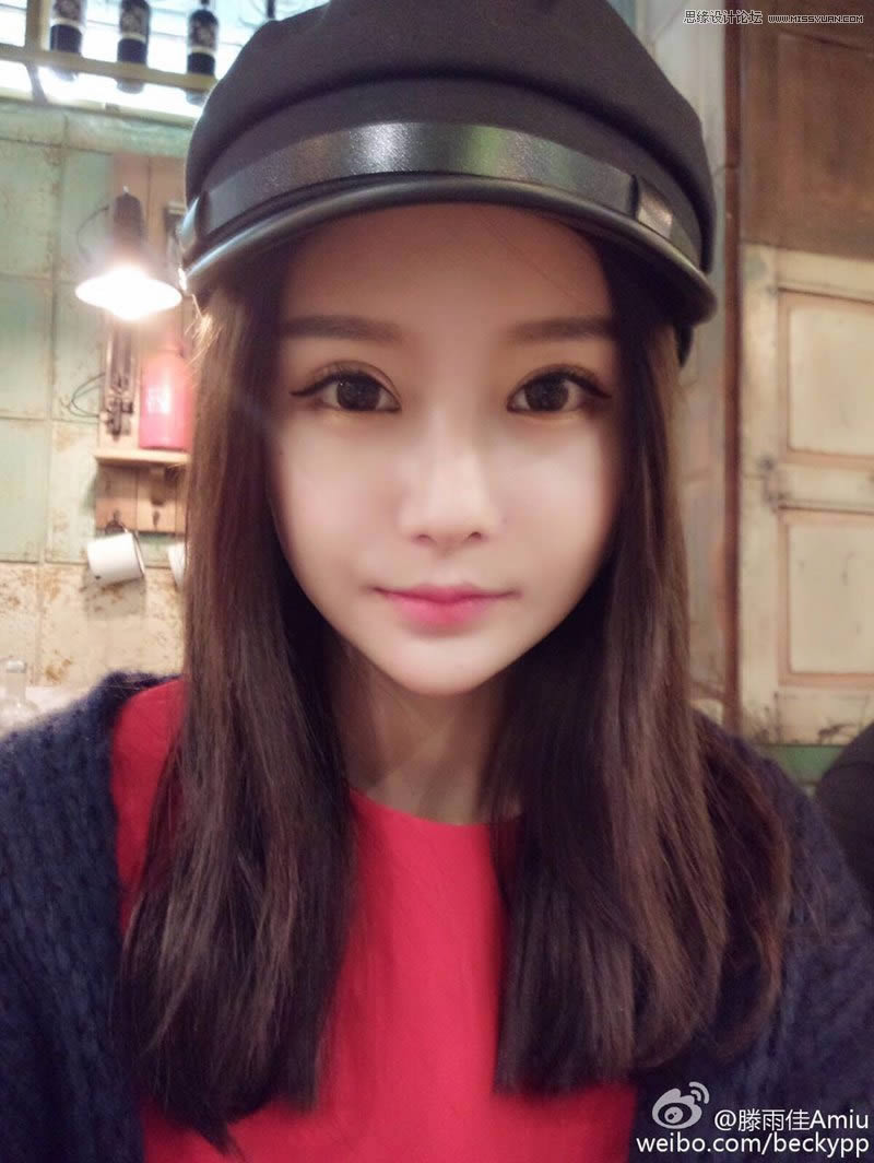 把可爱女孩头像照片转手绘效果的PS教程