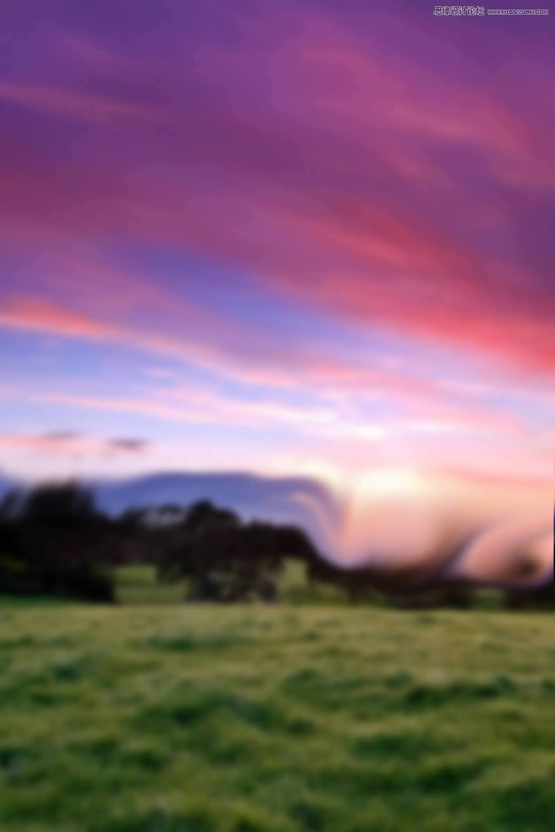 添加唯美夕阳美景儿童照片的Photoshop教程