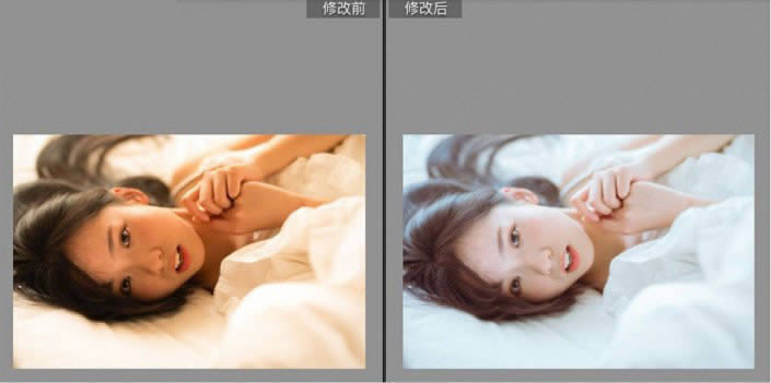 PS调出通透洁白肤色室内女生头像照片