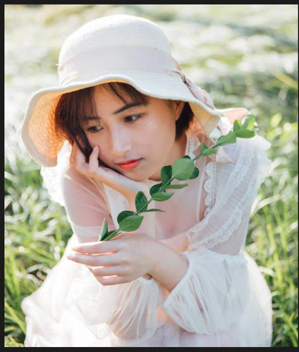 调出清新淡雅甜美女孩头像照片的PS教程