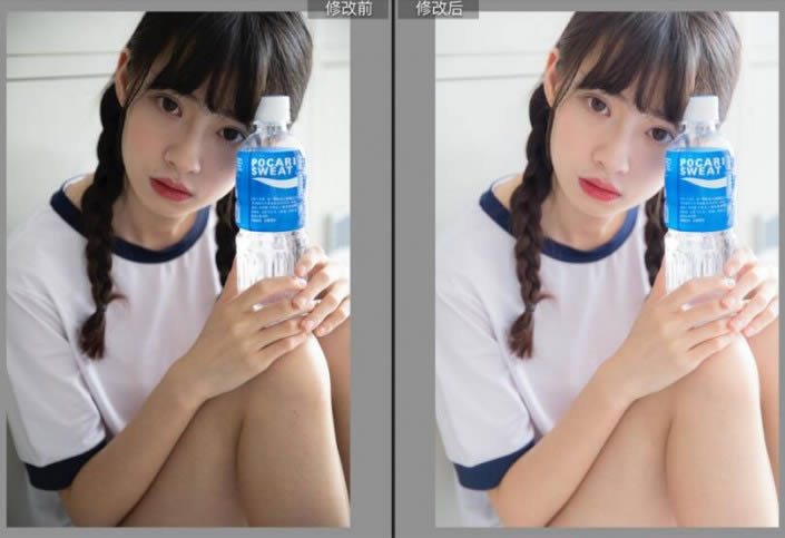 PS把数码人像照片调出通透亮白色彩