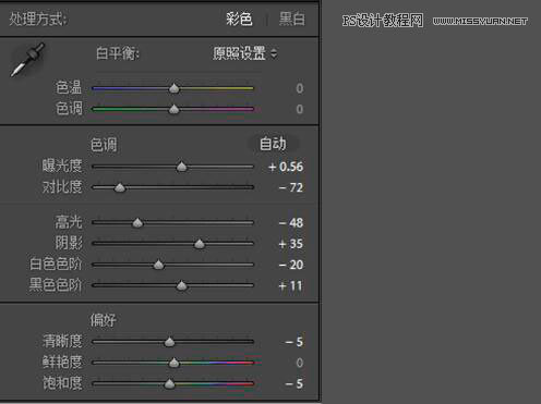 PS把树荫下的女孩照片调成清新通透色