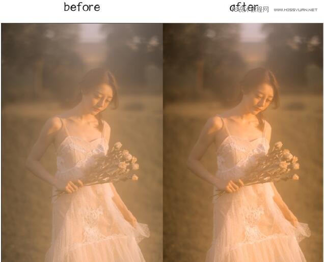 PS调出复古朦胧效果的仙气女孩照片