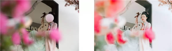 PS把外景汉服女孩照片调成通透古典色彩