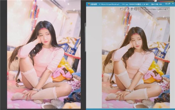 PS调出唯美粉色少女闺房浪漫照片