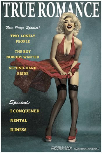 Photoshop制作时尚怀旧风格人物海报图片