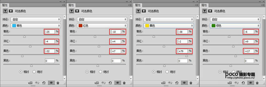 PS把草丛中的情侣照片调成小清新色彩