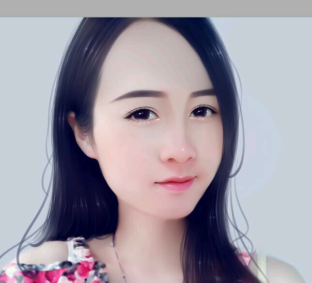 结合SAI软件把女孩照片转手绘的PS教程