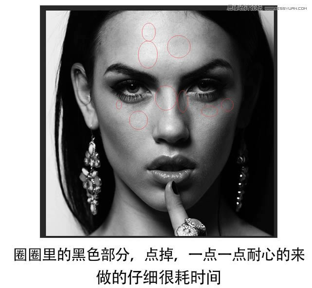 对高清美女肖像照片精修磨皮处理的PS教程