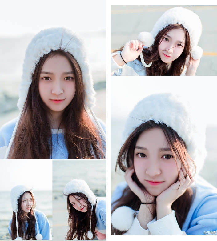 PS把数码女生照片调成日系小清新效果