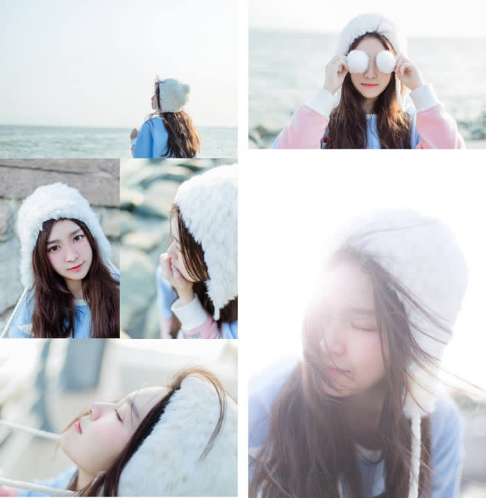 PS把数码女生照片调成日系小清新效果