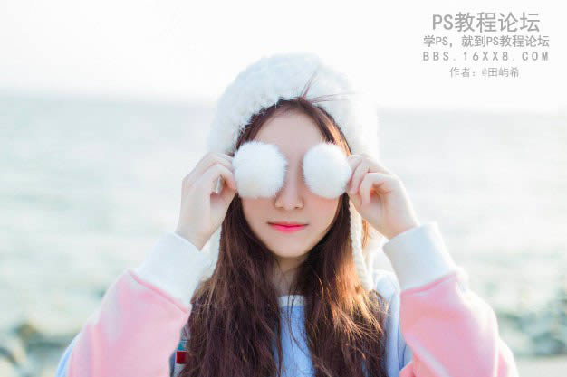 PS把数码女生照片调成日系小清新效果