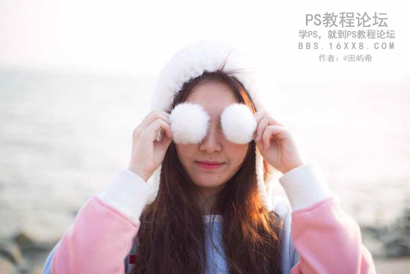 PS把数码女生照片调成日系小清新效果